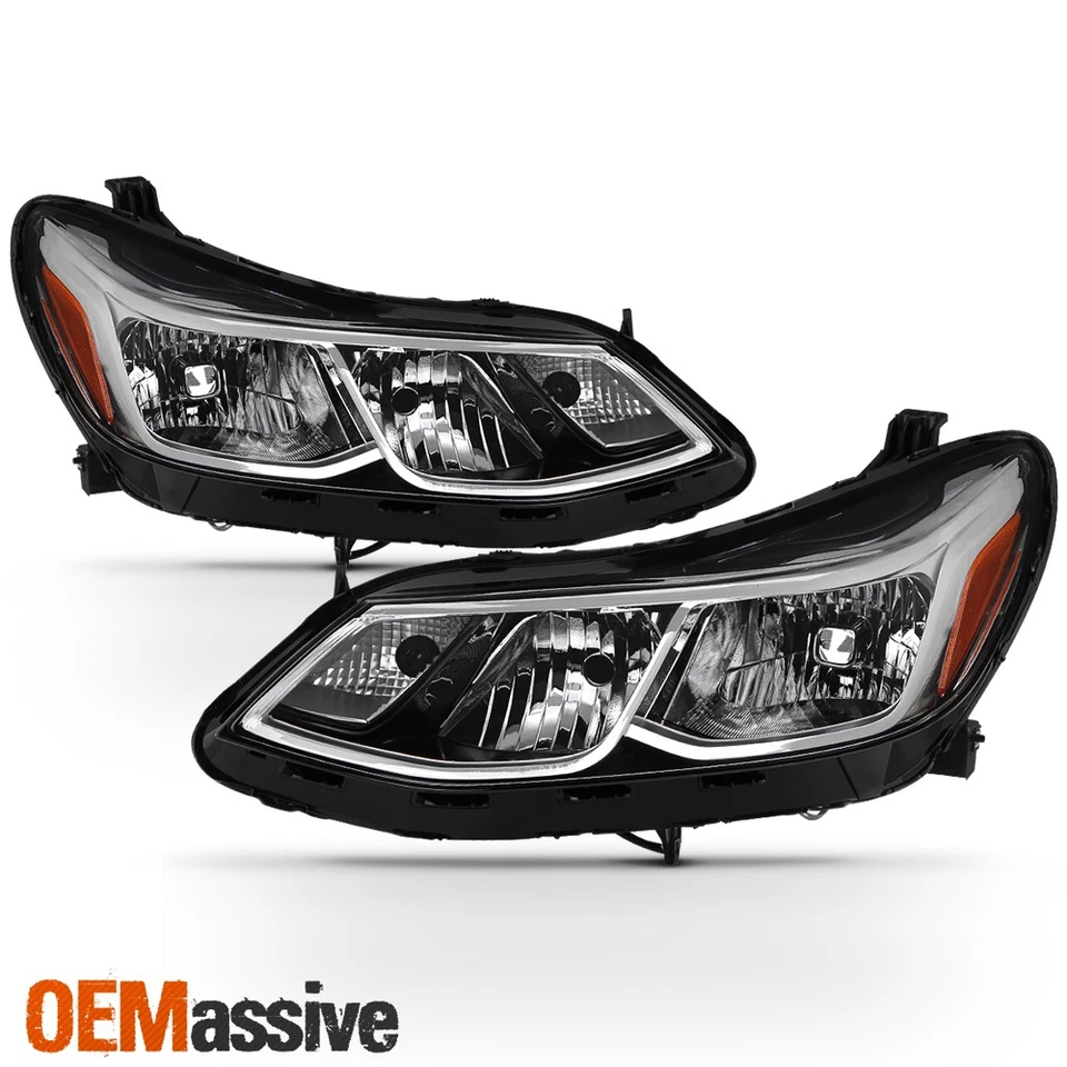 Fit 2016 2017 2018 2019 Chevy Cruze Sedan Both Side Halogen Headlights Headlamps - Image 2 of 4