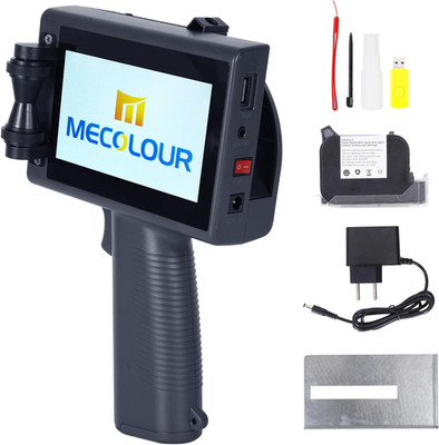 Handheld Inkjet Printer for Flat and Curved Surface with 4.3 Inch Touch Screen,