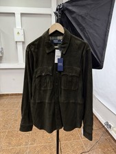      NEW   Ralph Lauren Polo Suede Utility Leather Safari Jacket Size L