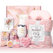Mothers Day Birthday Gifts for Women Self Care Get 39x59 inches, Pink - Rose 