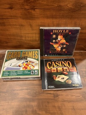 Lot Of 3 PC CD-ROM 95-98-2000 Computer  Card Games Blackjack Solitaire & More