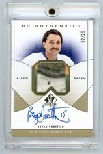 2024 SP Authentic Bryan Trottier UD Authentics  Game Used Prime Patch Auto /25