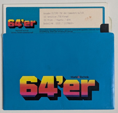 64´er Heftdiskette 1/91 | Commodore 64 | Geos | Markt und Technik Verlag