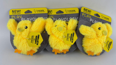 Plush Chick Dog Toy - Play by PLayology - 3 Pack *PLease read description*