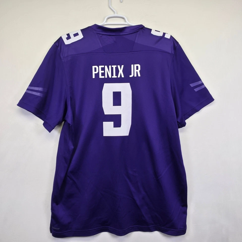 UW Washington Huskies Penix Jr 9 Football Jersey Mens 2XL Adidas Purple NCAA - Image 3 of 4