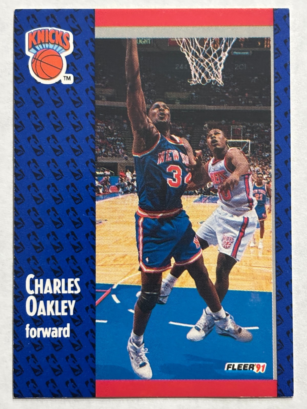 1991-92 Fleer #138 Charles Oakley New York Knicks