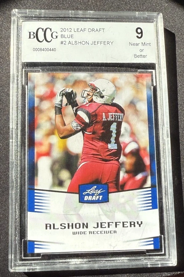 Alshon Jeffery Leaf Draft #2 Blue Border