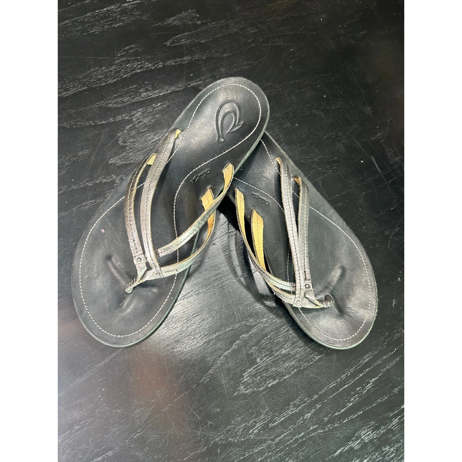 Clarks X Olukai Infradito Argento Metallizzato Pelle Donna Tg 9 Usat