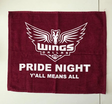 Dallas Wings WNBA Basketball Pride Night Y'all Means All Rally Towel Maroon