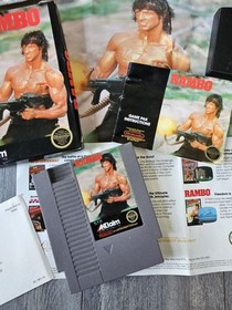 Rambo NES CIB, 1988, Nintendo, Vintage Rare ,insert And Paper Tested💥