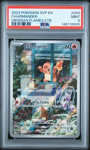 2023 POKEMON SVP EN-SV BLACK STAR PROMO #044 CHARMANDER PSA 9