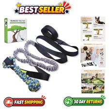 Outdoor Interactive Dog Toy Tree Hang Bungee Tug for All Breeds