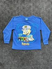 VTG Rugrats Tommy Pickles Kids Blue Long Sleeve Shirt 1998 Rare