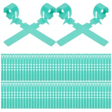 100 Pcs Green Plastic Plant Labels Nursery Garden Stakes for Garden Nursery Use