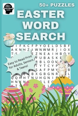 Easter Word Search: 50+ Puzzles - Easy to Read Print for Adults, Seniors & Teens