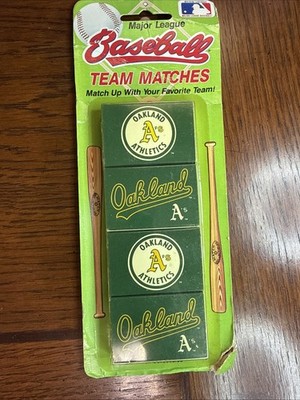 Vintage New Sealed MLB Major League Baseball Team Matches Oakland Athletics A s
