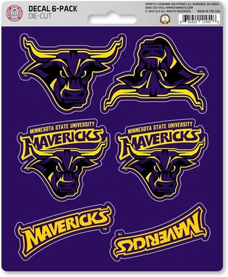 #ad Minnesota State University Mankato Mavericks 6 Piece Decal Sticker Set 5x6... $12.79