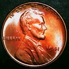 1941-P Lincoln Wheat Cent / Penny - TONED - BU /MS / Unc / Uncirculated!