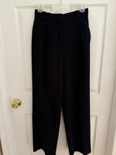 Aritzia Wilfred The Effortless Pleated Black Trouser Pant Size 2
