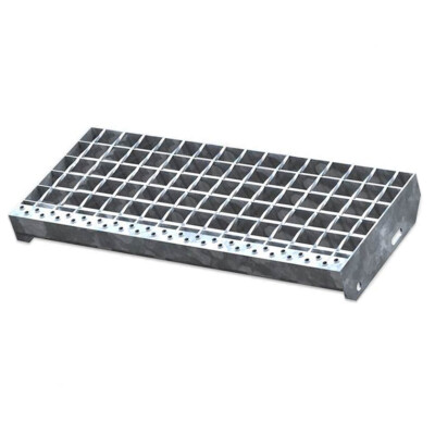 SP Schweißpress Gitterroststufe Verzinkt – 700 X 240 Mm, MW 30x30, Für Industrie-Treppen