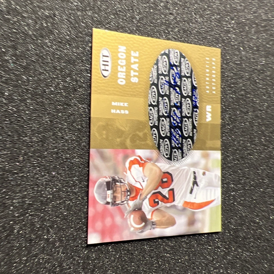 2006 Sage Hit MIKE HASS #A28 Gold Rookie AUTO 136/250 - OREGON STATE - Image 2 of 4