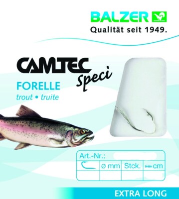 Balzer Camtec Speci Forelle/Sbiro Silber 140cm Gr. 4 6 8 10 12  Forellenangeln