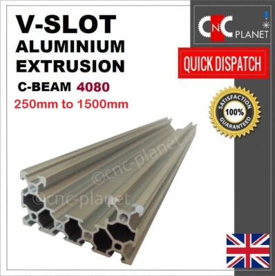 C-BEAM V-SLOT 4080 ALUMINIUM EXTRUSION U PROFIL LINEARFÜHRUNGSSCHIENE CNC 3D DRUCK