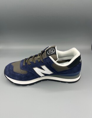 Men's New Balance 574 Navy Green Sneakers Casual Athletic