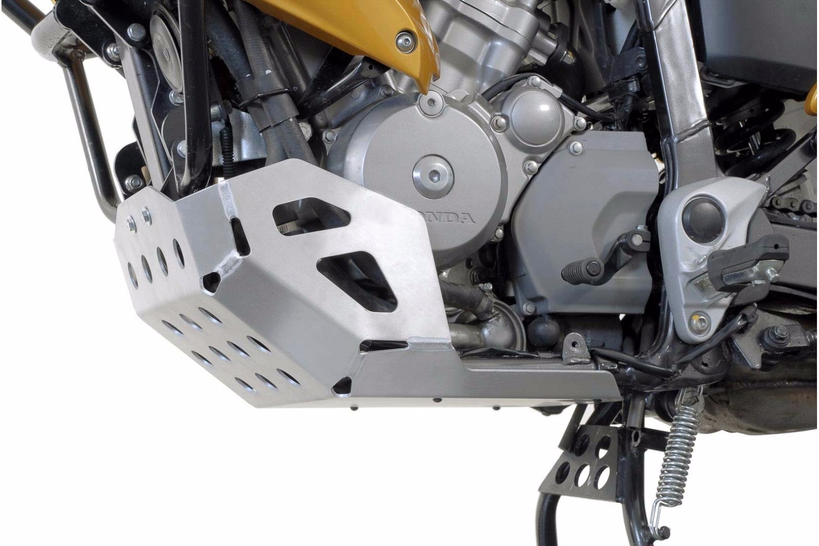 Sabot moteur Sw-Motech pour Honda Transalp XL 700 V noir protection aluminium
