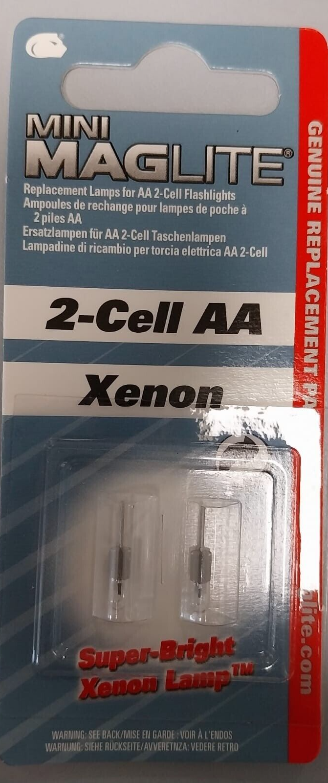 MagLite Confezione 2 lampadine Xenon per mini Maglite 2-cell AA stilo LM2A001E