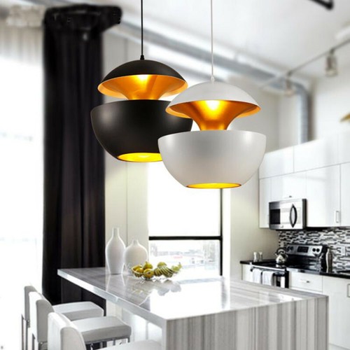Black Pendant Light Home Lamp Shop LED Ceiling Light Kitchen Chandelier Lighting - Picture 1 of 15