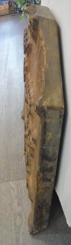 Antiguo enorme bloque de impresión de madera tallada a mano para textiles o papel tapiz? P6991 - Imagen 5 de 7