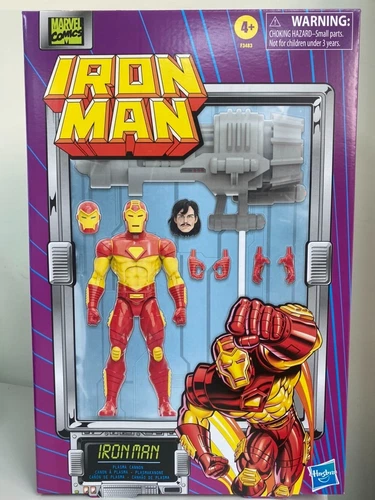 FIGURA DE ACCIÓN HASBRO MARVEL LEGENDS IRON MAN PLASMA CANNON 6" SDCC 2022