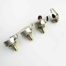 Fender Jazz Bass Dual Volume Modern Wiring Harness - .047uf Cap