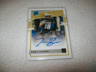 2020 CHRONICLES RC TONY BROWN AUTOGRAPH SIGNED AUTO #21 COLORADO BUFFALOES