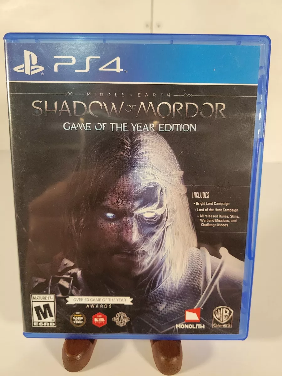 Middle Earth: Shadow of Mordor Game of the Year - PlayStation 4