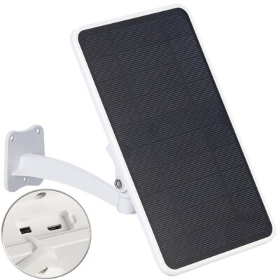VisorTech 5,5-Watt-Solarpanel mit 5.000-mAh-Powerbank, 5V, für IP-Kameras u.v.m.