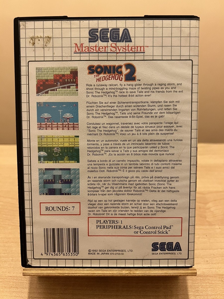 Sonic the Hedgehog 2 - Sega Master System (Gebraucht) in Ebertswil für