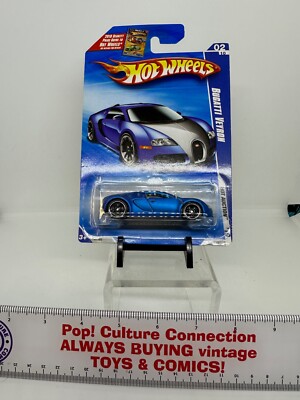 2009 Hot Wheels Hot Action '10 Bugatti Veyron #2/10 New Sealed