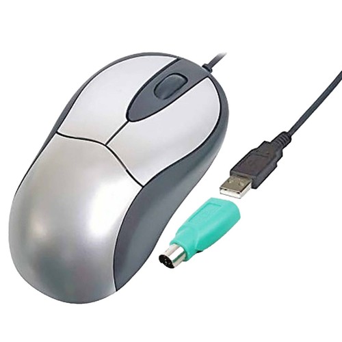 NEW LOT OF 100 HP PS/2 Optical Scroll Wheel Mouse 800 dpi 674315