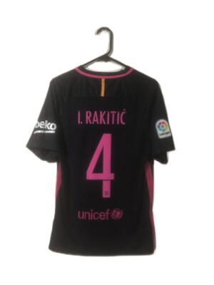 Barcelona I Rakitic #4 2016/17 Away Medium Shirt Very Good