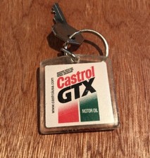 Vintage Castrol Motor Oil Key Chain 1990s