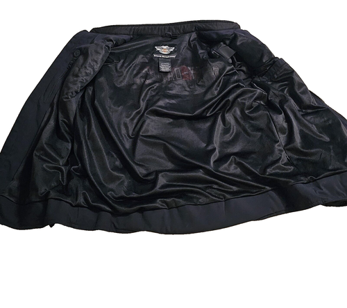 Chaqueta de motocicleta genuina Harley Davidson XL alta carcasa de polietileno borde de nailon para montar - Imagen 4 de 15