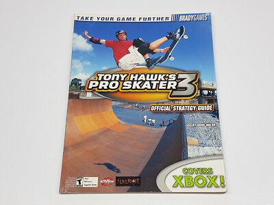 Tony Hawl's Pro Skater 3 Brady Games Xbox Cover Strategy Guide Book