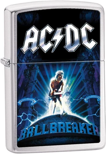 Zippo 28020 ACDC Ballbreaker Brushed Chrome