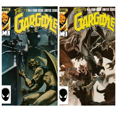 The Gargoyle #2,3 Marvel 1985 VF/NM Painted covers. Jon Muth & Dan Green