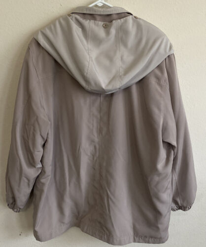 Braetan Women's tan/beige Lined Lightweight Hooded Long Sleeve Jacket Size L - Bild 4 von 6
