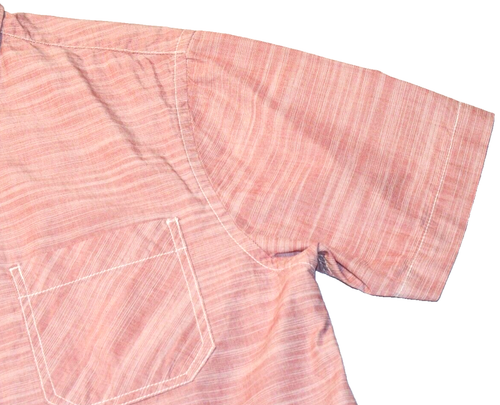 Tony Hawk Short Sleeve Button Up Shirt Men's Medium 100% Cotton Red - Picture 4 of 23