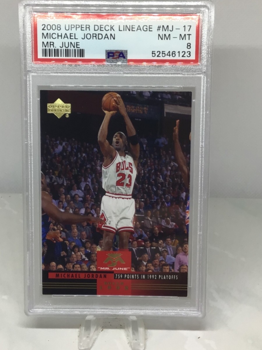 ☆ Michael Jordan ☆ 1998-99 UD LINEAGE [ MR. JUNE : MJ-17