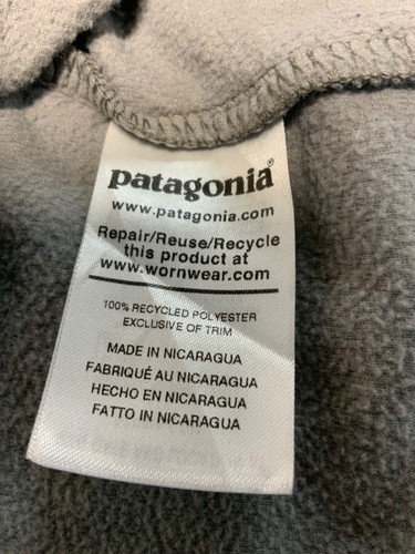 Patagonia Giacca Maglione Pile Donna Grande Snap T Grigio - Foto 4 di 4